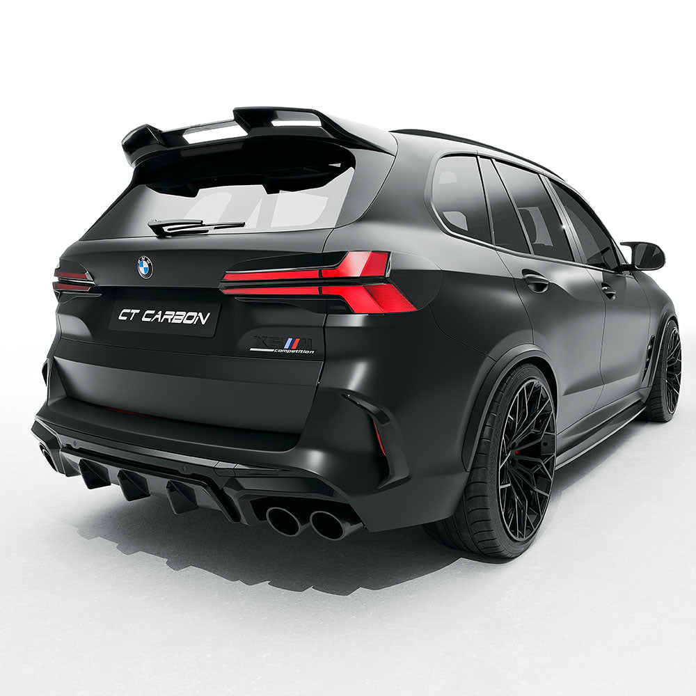 BMW X5M F95 2023+ LCI Prepreg Carbon Fibre Body Kit – CT Carbon Aero Kit: Front Lip, Side Skirts, Rear Diffuser, Roof Spoiler | Facelift X5 M SUV Full Exterior Styling Kit (CT Design)