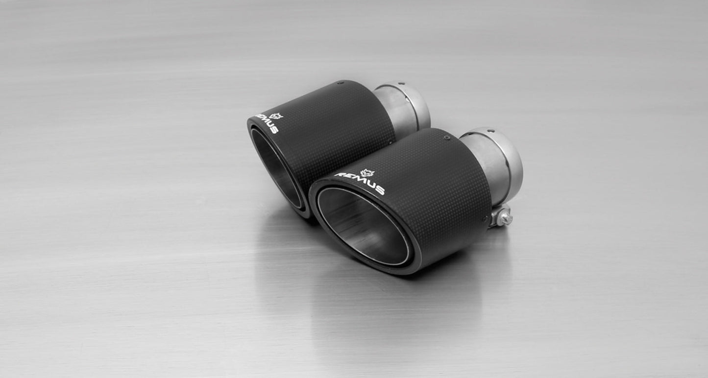 Remus Axle-Back Rear Silencer/Muffler Back Box for Audi A4 B8 (8K) Saloon/Sedan 2.0 TFSI 2.0T Quattro CDNC 155kW 2008-2015, Twin Exit 2x102mm Tips, Stainless Steel, ECE/EEC Approved, Non-GPF, Performance Sport Exhaust Upgrade