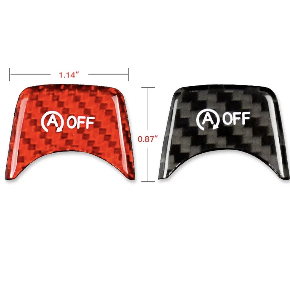 Carbon Automatic Stop Start Button Cover