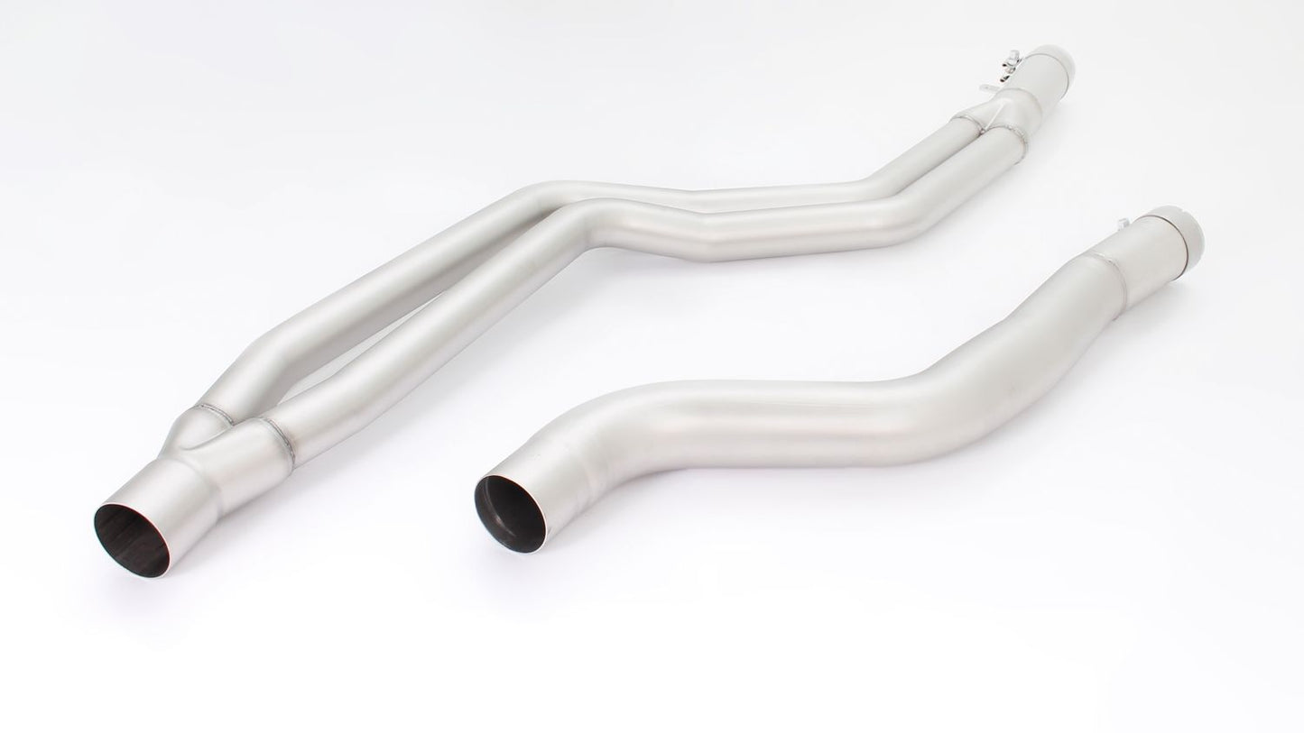 Remus Stainless Mid Pipe for BMW M140i/M240i B58 (F20 F21 F22 F23) – Center/Centre Muffler/Silencer & Resonator Delete, Straight‑Through Middle Section, Non‑Resonated Front/Mid Exhaust Pipe, Cat‑Back Compatible Performance Upgrade