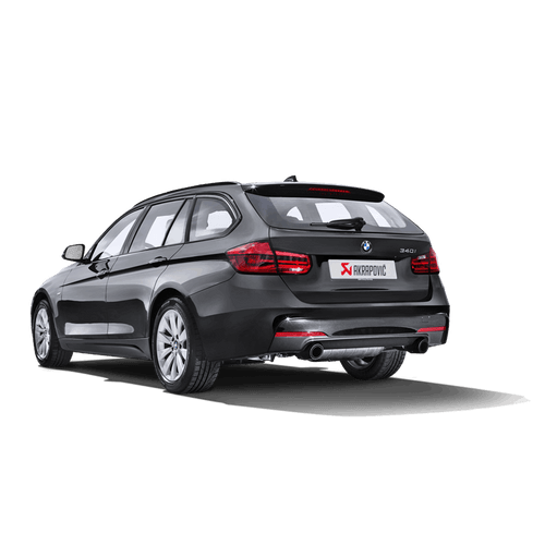Akrapovic Evolution Line SS Cat-Back Exhaust + Evolution Link Pipe Set for BMW 3 Series 340i F30/F31 Saloon & Touring (B58) – Valved Stainless Steel with Carbon Fibre Tailpipes