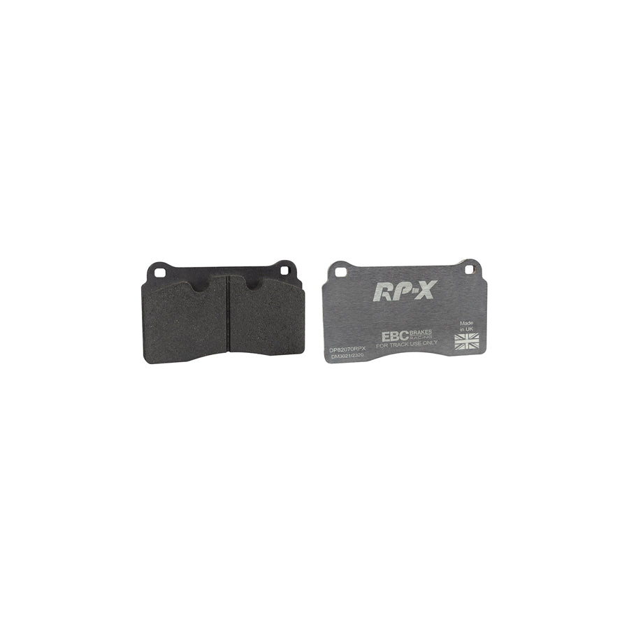 EBC Racing RP-X Full Race Front Brake Pads DP82070RPX for Audi RS3 8P, TTRS 8J, Renault Megane RS 250/265/275, Seat/Cupra Leon 5F 280/290/300, Aston Martin Vantage/DB9, Ferrari 612, Alpina B10 - Brembo/Girling/TRW/Bosch/ATE calipers