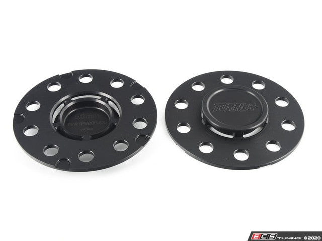 Turner Motorsport BMW F80 M3, F82 M4, F87 M2 & M2 Competition 5mm Hub-Centric Wheel Spacers with Integrated Hub Extender & Extended Bolts - 72.6mm CB, 5x120, Black (Pair)