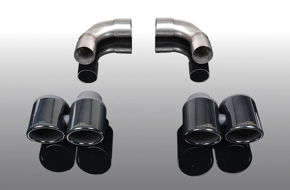 AC Schnitzer Quad Tailpipe Set for BMW 3 Series G20/G21 330d & M340d Diesel (Saloon & Touring) - Black Anodised Quad Exhaust Tips