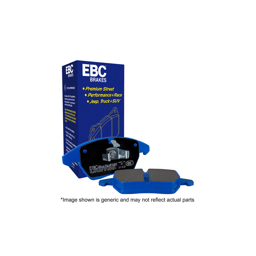 EBC Bluestuff NDX Rear Brake Pads DP52270NDX for Mercedes-Benz C-Class W205/S205/C205/A205 & GLC X253/C253 (ATE Rear Calipers) - Performance Fast Road/Track, ECE R90 Approved