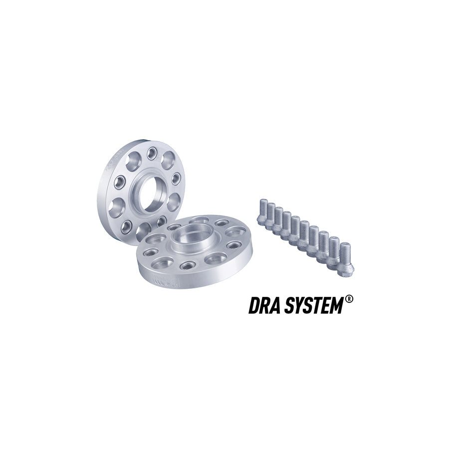 H&R 907557254 Hubcentric Wheel Adapter/Adaptor Spacers 45mm Each Side (Pair) – BMW 5x120 to 5x112 PCD Converter | Bolt Pattern Adapter Plates | 72.5mm Hub to 66.55mm CB | 90mm Track Widening/Offset Correction | Silver