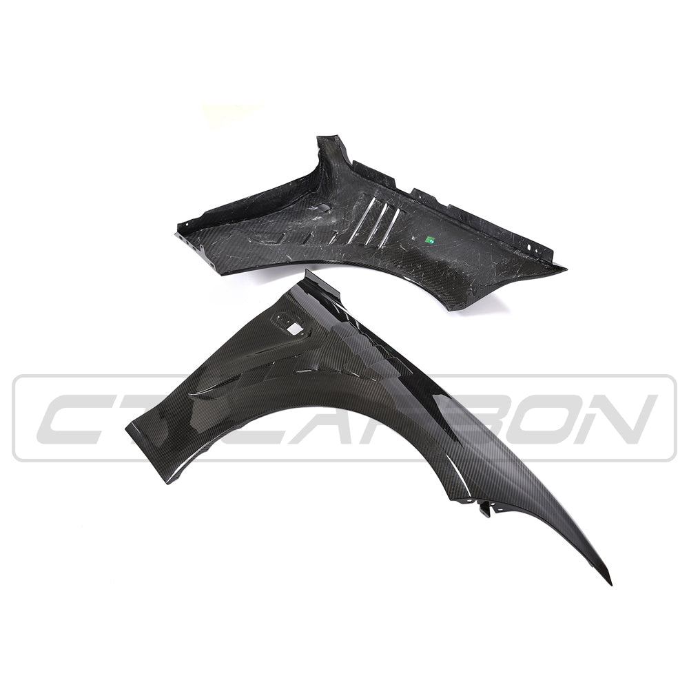 BMW F87 M2 / M2 Competition (M2C) 2016-2021 Carbon Fibre/Fiber Front Wings | Front Fenders / Quarter Panels / Arches | Dry Carbon Pre-Preg Gloss | OEM-Style Fit Lightweight Replacement Pair/Set