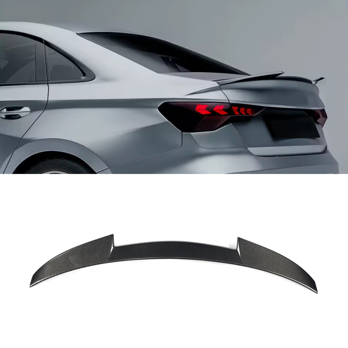 Audi A3/S3/RS3 8Y Carbon Fiber Rear Spoiler/Wing OEM+ Style Sedan