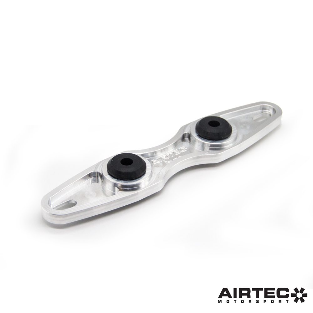 AIRTEC Motorsport Billet Aluminium Turbo Downpipe/Down Pipe Support - Exhaust Hanger Mount Bracket Brace for Ford Focus Mk3 ST ST250 & RS 2.0 EcoBoost - CNC, Direct Fit OE Replacement with High-Temp Silicone Bushes