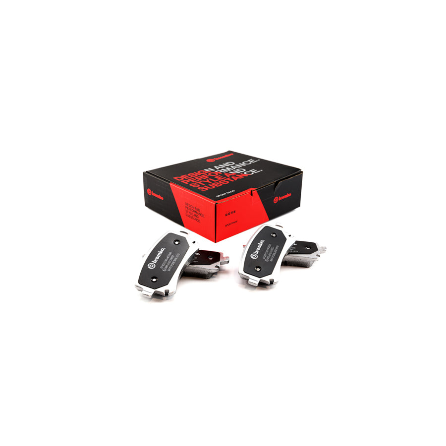 Brembo 07.B315.00 HP2 Rear Brake Pad Set - Audi, Bentley, VW | A4/S4/RS4 B6 B7, A6 C6, A8 D3, Continental GT/GTC/Flying Spur, Phaeton, Transporter T5/T6, Multivan/Caravelle - High Performance, Low Dust, OE-Equivalent, ECE