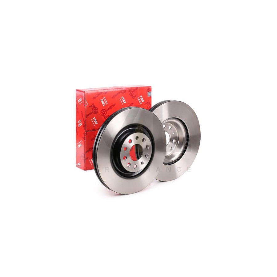 TRW DF6133S Front Brake Disc Rotor 340mm Ventilated & Coated, 30mm Thick, 5‑Stud/5‑Hole – OE/OEM Spec Direct Fit Replacement, Anti‑Corrosion – UK Stock