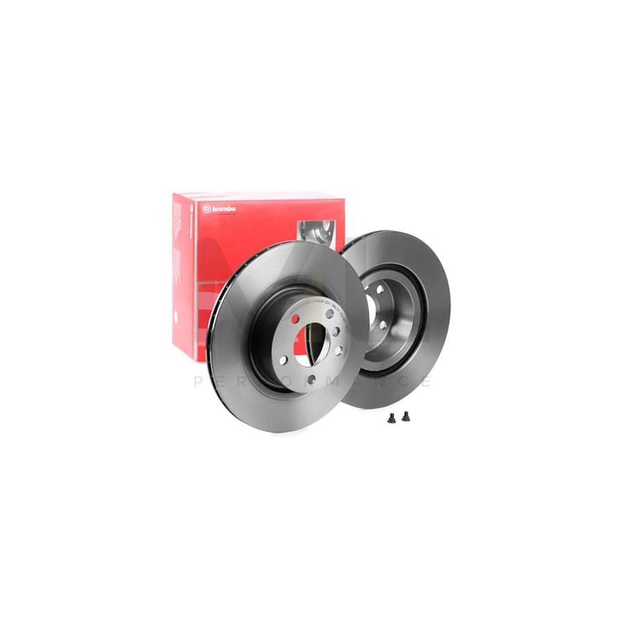 Brembo 09.B569.11 330mm Vented High-Carbon Coated Brake Disc/Rotor, 5-Stud (5-Hole) 20mm - Anti-Rust, OE/OEM Direct-Fit - Includes Fixing Screws/Bolts - Brake Disc Replacement