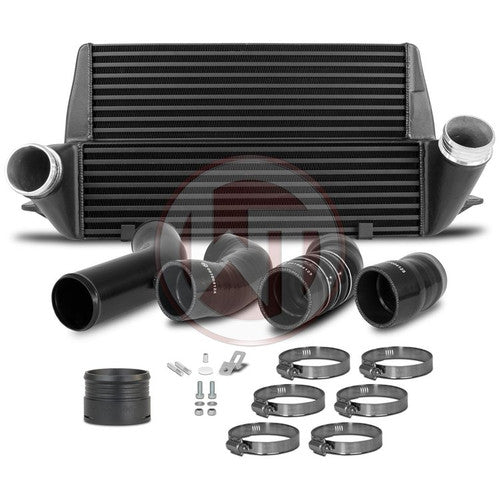 Wagner Tuning BMW 3 Series 335d Diesel Intercooler Upgrade E90 E91 E92 E93 (E9x) – EVO3 Competition Front Mount FMIC/Charge Air Cooler Kit, 70mm In/Out, Stepped Core, Hoses & Charge Pipe
