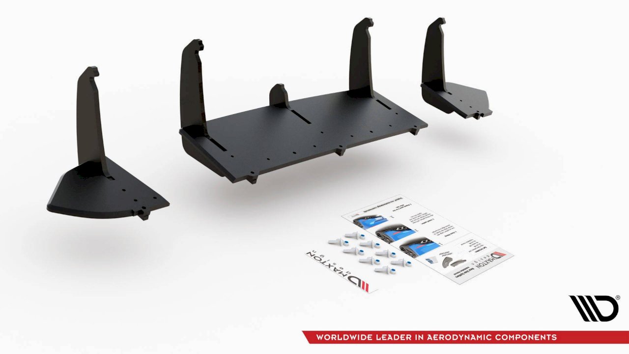 Maxton Design - STREET PRO DURABILITY REAR DIFFUSER FORD FOCUS RS MK3 (2015-2018)