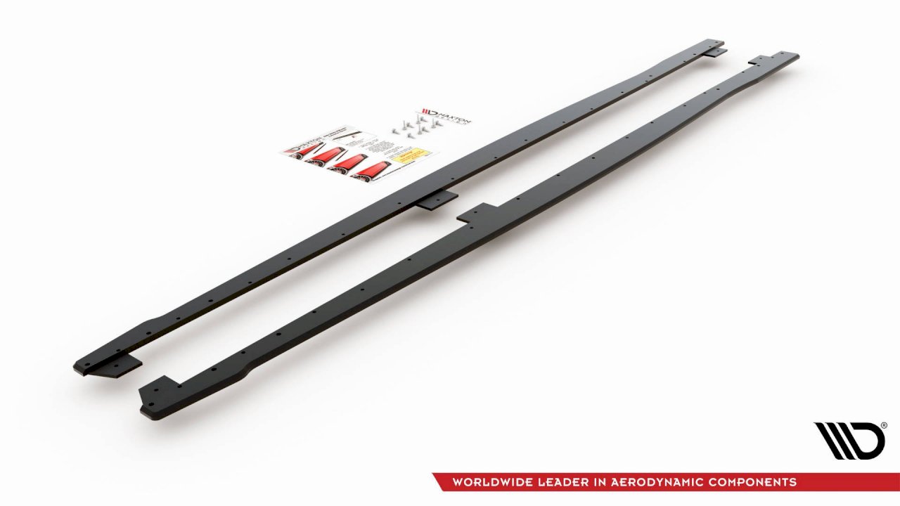 Maxton Design - STREET PRO DURABILITY SIDE SKIRTS DIFFUSERS V2 BMW 1 F20 M-PACK FACELIFT / M140I (2015-2019)