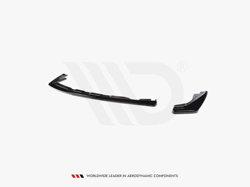 Maxton Design Gloss/Piano Black Centre/Center Rear Lip Diffuser Insert (Smooth, No Fins/No Vertical Bars) for BMW 1 Series E81/E87 LCI M Sport Hatch 2007–2011 Petrol | E8x Rear Valance Splitter Trim Bumper Extension