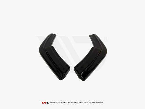 Maxton Design Gloss Black Rear Side Splitters for BMW 1 Series M135i F20 F21 (2011-2015 Pre-Facelift) - Rear Spats / Corner Splitters