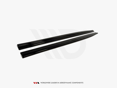 Maxton Design Gloss Black Side Skirt Diffusers for BMW 1 Series F21 3-Door (3dr) Pre-Facelift 2011-2019 | M Sport/M-Power ABS Side Skirt Extensions (Pair) with Fitting Kit