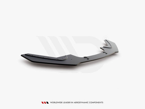 Maxton Design Racing Durability Front Splitter V3 10mm ABS Matte Black for BMW 1 Series F20 M Sport (M Pack) LCI Facelift & M140i 2015-2019 Front Lip Spoiler
