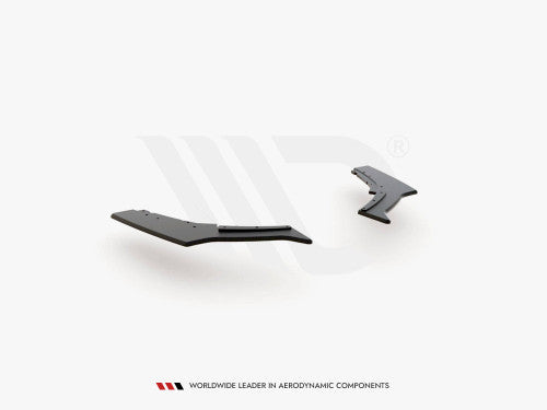 Maxton Design Rear Side Splitters/Spats V3 for BMW 1 Series F20 M140i LCI Hatchback 2017-2019 – Racing Durability 10mm ABS – Rear Bumper Extensions/Rear Corner Spats/Side Diffuser Extensions – Matte Black/Red Core