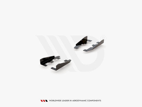 Maxton Design Gloss Black Side Skirt Extensions / Side Blades for BMW 1 Series F20 5-Door 2011-2019 M Sport/M Pack M135i M140i - Rocker Panel Sill Splitters, M Performance Style
