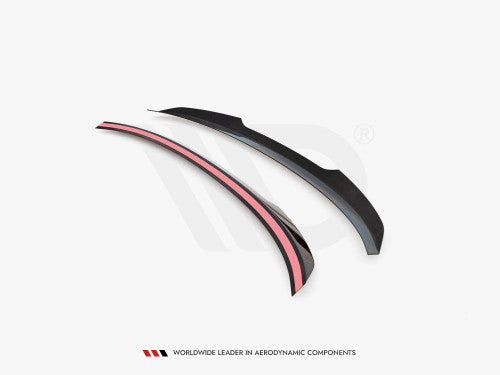 Maxton Design Gloss/Piano Black Rear Bootlid/Trunk Lip Spoiler Cap/Extension for BMW 3 Series/3er (G20) Saloon/Sedan 2018-2022 | Decklid Tail Wing | ABS Stick-On | Fits M Sport