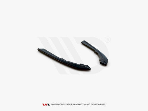 Maxton Design High Gloss Piano Black Rear Corner Extensions / Side Splitters (Rear Spats) for BMW 3 Series G20/G21 2018-2022 Sedan/Saloon & Touring/Estate Wagon | ABS Pair with Fitting Kit | Rear Bumper Extensions