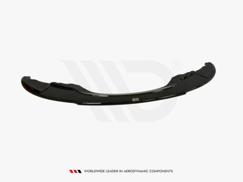Maxton Design Gloss Piano Black Front Bumper Lip Splitter, Chin Spoiler & Valance for BMW 3 Series E92 Coupe M Sport/M-Tech (M Package/M Pack) 2006-2009 Pre-LCI ABS, Front Skirt/Air Dam Extension