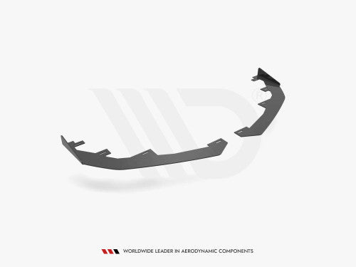 Maxton Design Gloss Black Front Bumper Canards / Dive Planes / Winglets for BMW 4 Series G22 Coupe M Sport (M Pack) 2020+ - Aero Flicks Fins Flaps OEM+ M Performance Style Upgrade - Fits 420i 430i 420d 430d M440i (BMW4G22MPACKCNC-FD1)