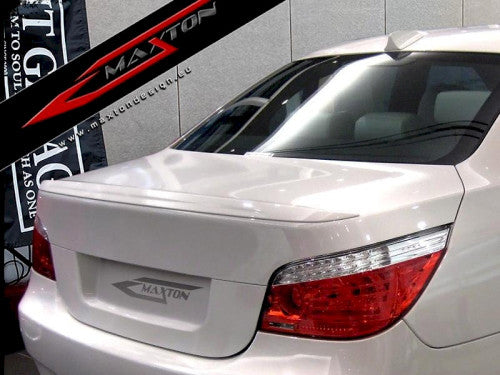 Maxton Design Rear Bootlid/Trunk Decklid Lip Wing Spoiler for BMW 5 Series E60 Saloon/Sedan (2003-2010) - M5 Style M-Look Performance, OEM Fit, ABS Plastic, Unpainted Paint-Ready