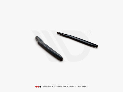 Maxton Design Gloss Black Rear Corner Splitters Spats (Bumper Extensions) Pair for BMW 6 Series GT 6GT G32 Gran Turismo M Sport M-Pack 2017+ | M Performance Style Rear Pods Fins Skirt/Valance Extensions ABS