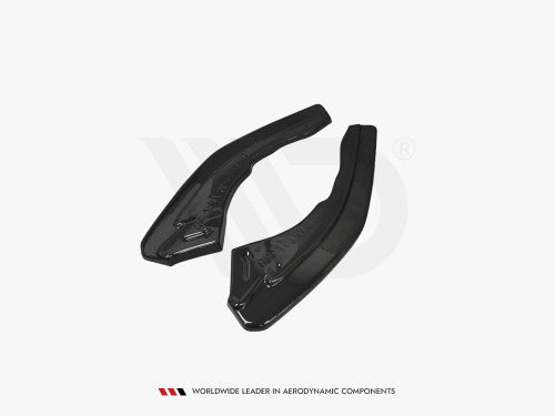 Maxton Design Gloss Black Rear Side Splitters / Spats for BMW M2 F87 (2016+) - Left & Right Pair