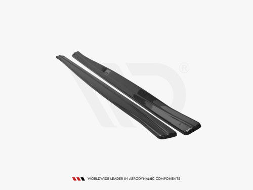 Maxton Design High-Gloss Piano Black Side Skirt Diffusers for BMW M2 Coupe F87 2016-2021 (M2 & M2 Competition) – Rocker/Sill Extensions, Rocker Panel Trims, Side Blades, Side Spoilers (Pair)