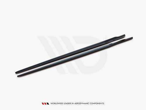 Maxton Design Side Skirts Diffusers V2 Gloss Black for BMW M8 Gran Coupe F93 (2019+) & BMW 8 Series Gran Coupe G16 M-Pack/M Sport (2019+) Side Skirt Splitters/Extensions Pair