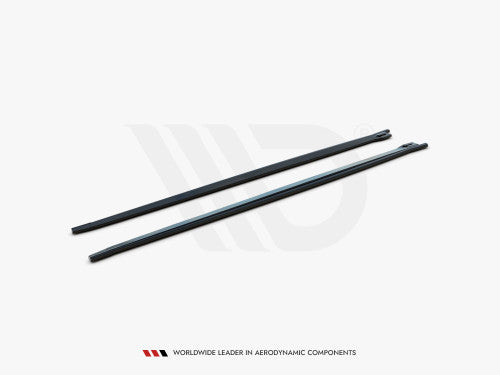 Maxton Design Gloss Piano Black Side Skirts / Sill Extensions / Side Splitters for BMW X2 F39 M Sport (2016-on) with Fitting Kit – Side Skirt Diffusers, Rocker Panel Blades, OEM+ Aero Styling