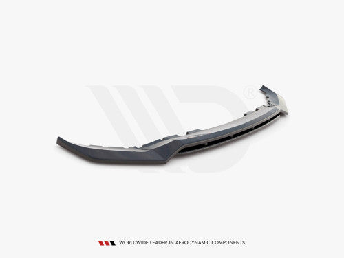 Maxton Design V1 Gloss Black Front Splitter for BMW X7 G07 (2018-on) – ABS Front Lip Spoiler / Bumper Lip / Chin Spoiler / Front Lower Spoiler – Piano Black Aero Blade, Apron, Air Dam, Valance