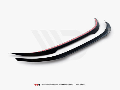 Maxton Design Gloss/Piano Black Rear Boot/Trunk Lip Spoiler Cap - BMW 8 Series Gran Coupe G16 2019+ M Sport/M Pack | Decklid/Tailgate Spoiler Lip Wing | ABS Stick-On Rear Hatch Extension