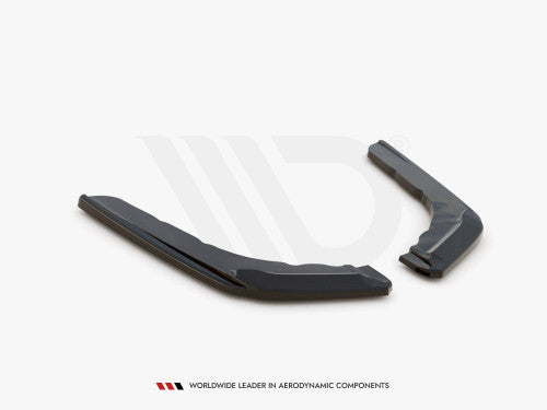 Maxton Design Rear Side Splitters V.2 Gloss Black ABS for BMW M4 F82 Coupe 2014-2020 (Rear Spats/Corner Splitters) BM-4-82-M-RS1