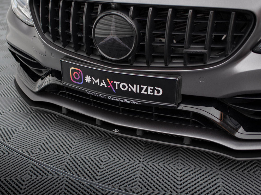 Maxton Design - STREET PRO FRONT SPLITTER MERCEDES-AMG C63 SEDAN / ESTATE W205 FACELIFT