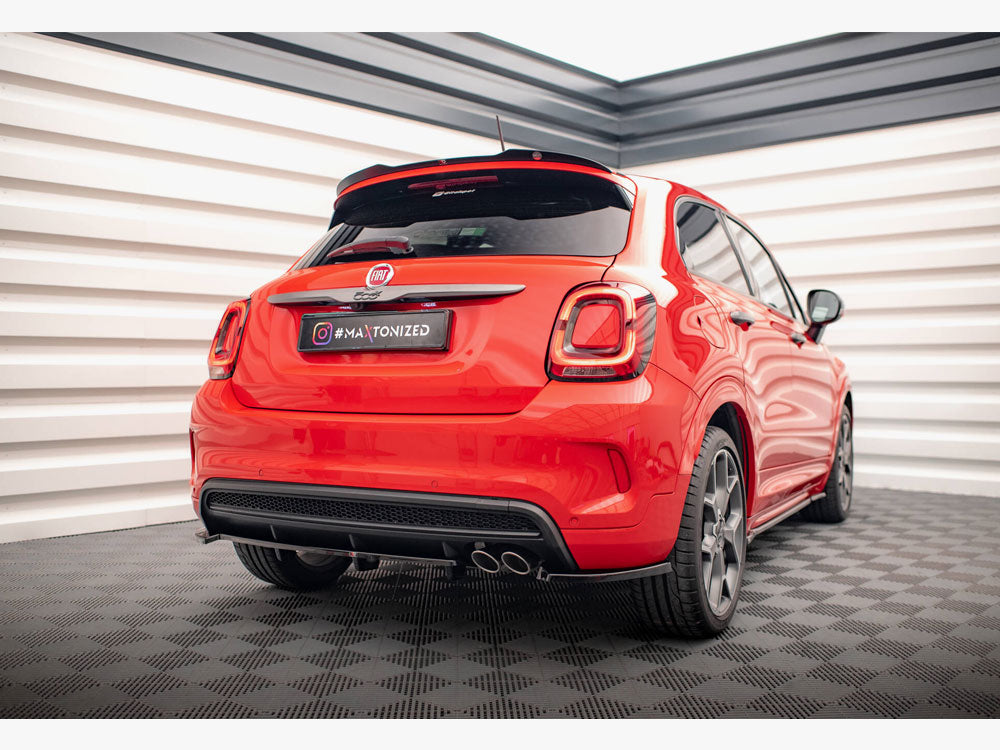 Maxton Design - Central Rear Splitter (Vertical Bars) Fiat 500X Sport Mk1 Facelift