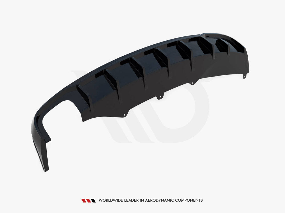 Maxton Design - Rear Valance Audi A4 B8 (Single side dual exhaust version)
