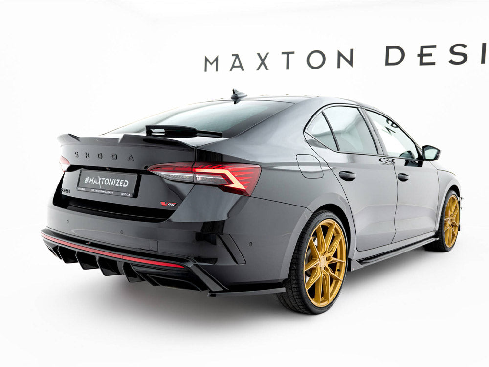 Maxton Design - Rear Side Splitters V.3 Skoda Octavia RS Liftback / Estate Mk4 Facelift