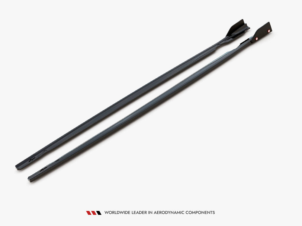 Maxton Design - Side Skirts Diffusers V.2 + Flaps Volkswagen Golf R Mk8 Facelift