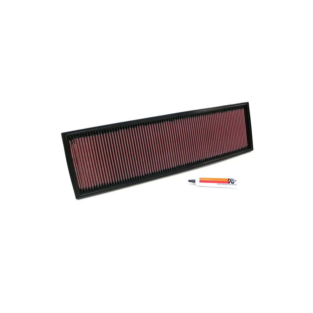 K&N 33-2706 Panel Air Filter for BMW E36/E39/E38 2.5L M51 Diesel (325td/325tds, 525td/525tds, 725td) - High-Flow Washable Reusable OEM Replacement