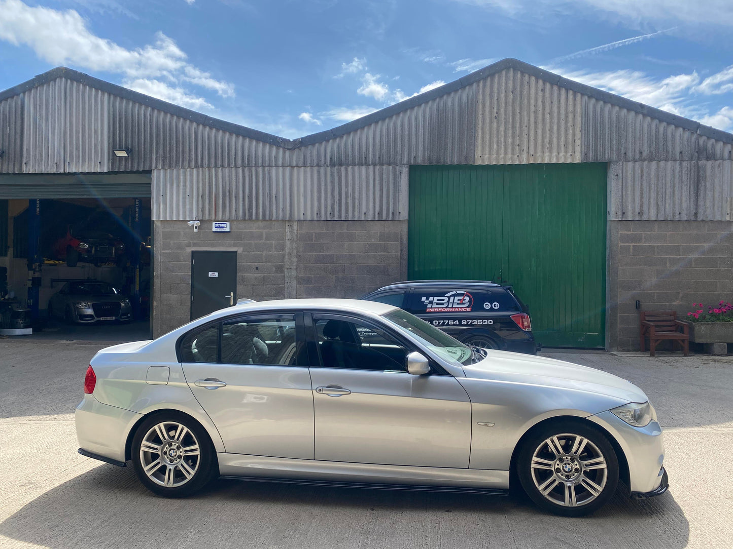 KSB Gloss Black Front Lip / Splitter / Chin Spoiler / Air Dam for BMW 3 Series E90 E91 M Sport LCI (Facelift) 2008-2011 - ABS Plastic Front Bumper Extension, Piano Black, Saloon & Touring, UK Made