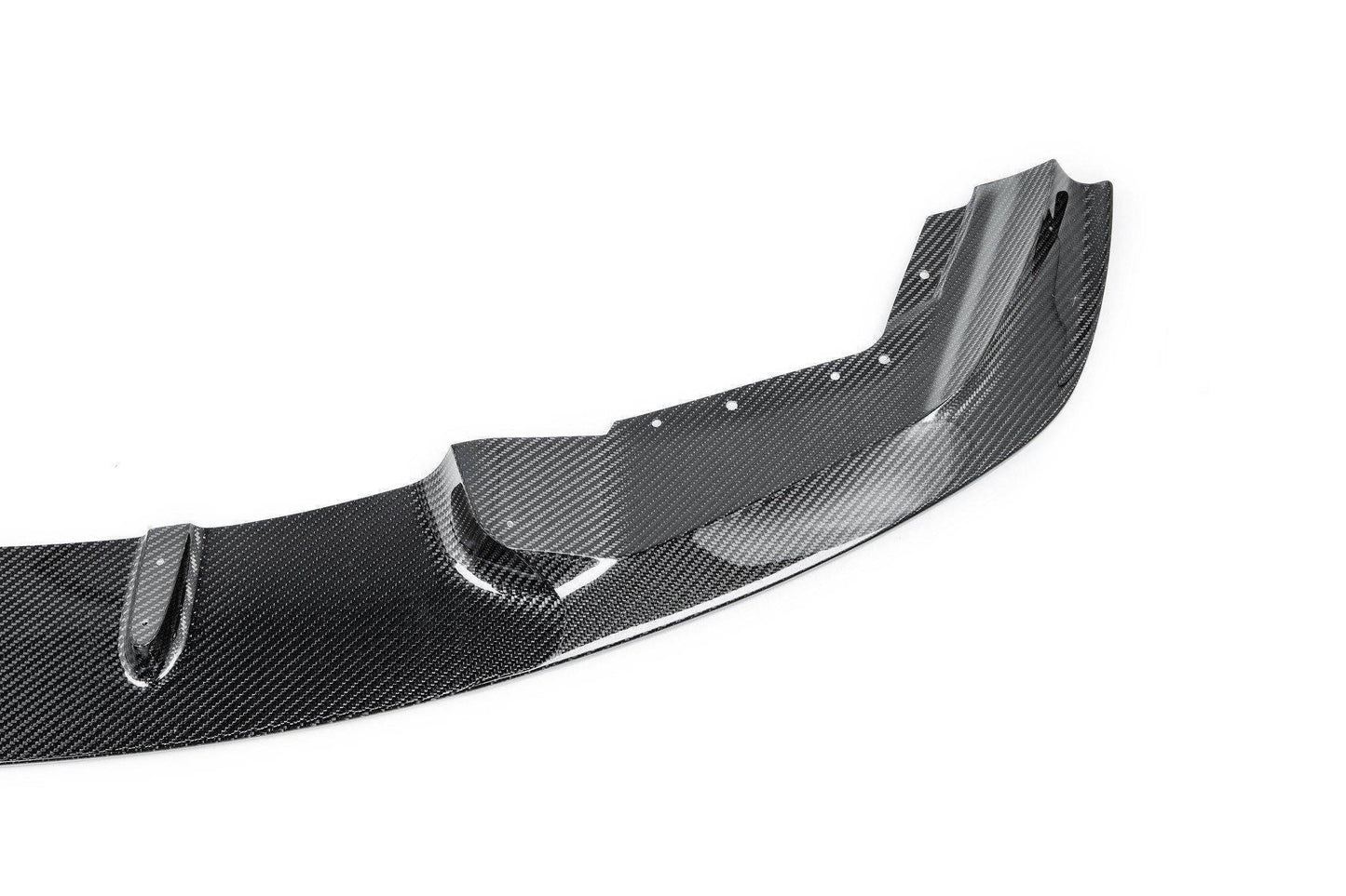 3D Design BMW M2 F87 2015-2018 Carbon Fibre Front Splitter / Front Lip Spoiler – Carbon Fiber Chin Spoiler, Front Bumper Lip & Valance, Bumper Extension – Pre-Preg 2x2 Twill Gloss, OEM+ Style, Aero Lip, Autoclaved