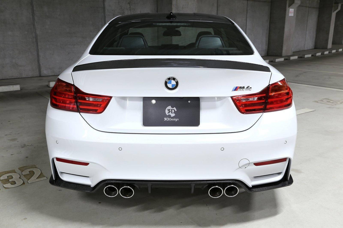 3DDesign Carbon Fibre/Carbon Fiber Rear Spoiler Boot Lip for BMW M4 Coupe F82 (2015-2020) | Trunk/Decklid Lip, Bootlid/Tailgate Wing, OEM+ Pre-Preg Performance Aero