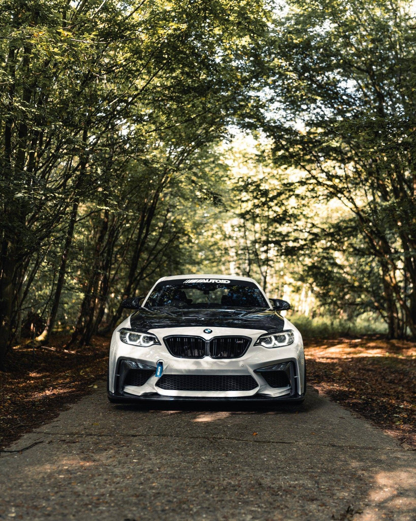 BMW M2 Competition F87 (2018-2021) Front Bumper/Fascia by 3DDesign - Carbon Fiber Aero Bumper, Replacement Bumper Cover, Front Valance, Paint-Ready, PDC Compatible | Front End Conversion & Front Spoiler