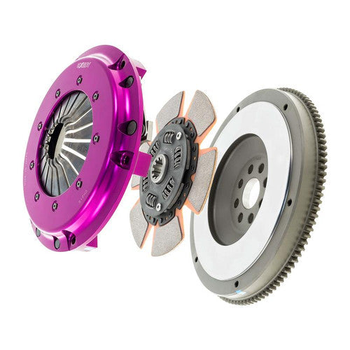 EXEDY Hyper Single Clutch and Lightweight Single-Mass Flywheel Kit for BMW E36 M3 S50 - Performance/Heavy Duty 6-Paddle/6-Puck Sprung Hub, Cerametallic Monodisc, Chromoly, Track/Drift/Fast Road, SFI 1.1