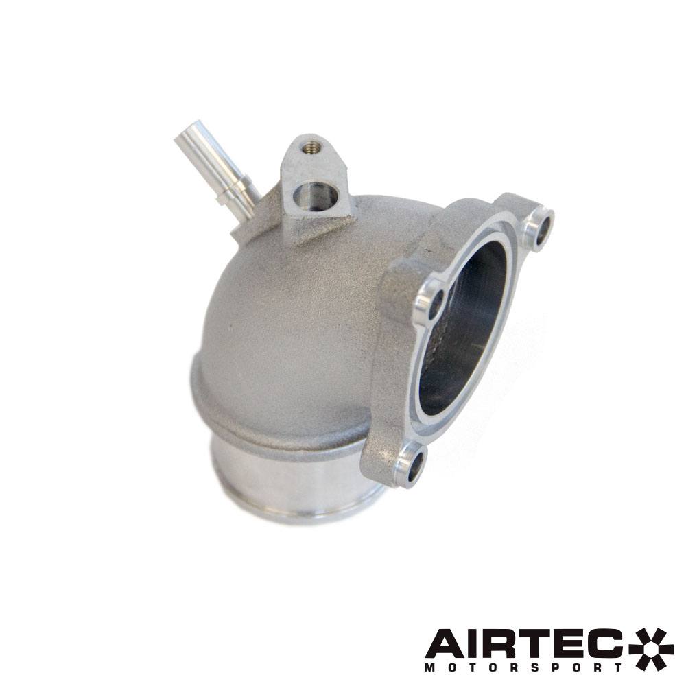 AIRTEC Motorsport Enlarged Cast Alloy High-Flow Throttle Body Elbow for Ford Fiesta Mk8 ST 1.5 EcoBoost, Fits Focus Mk4 1.5 ST-Line - CNC-Machined Direct Replacement Performance Intake Upgrade